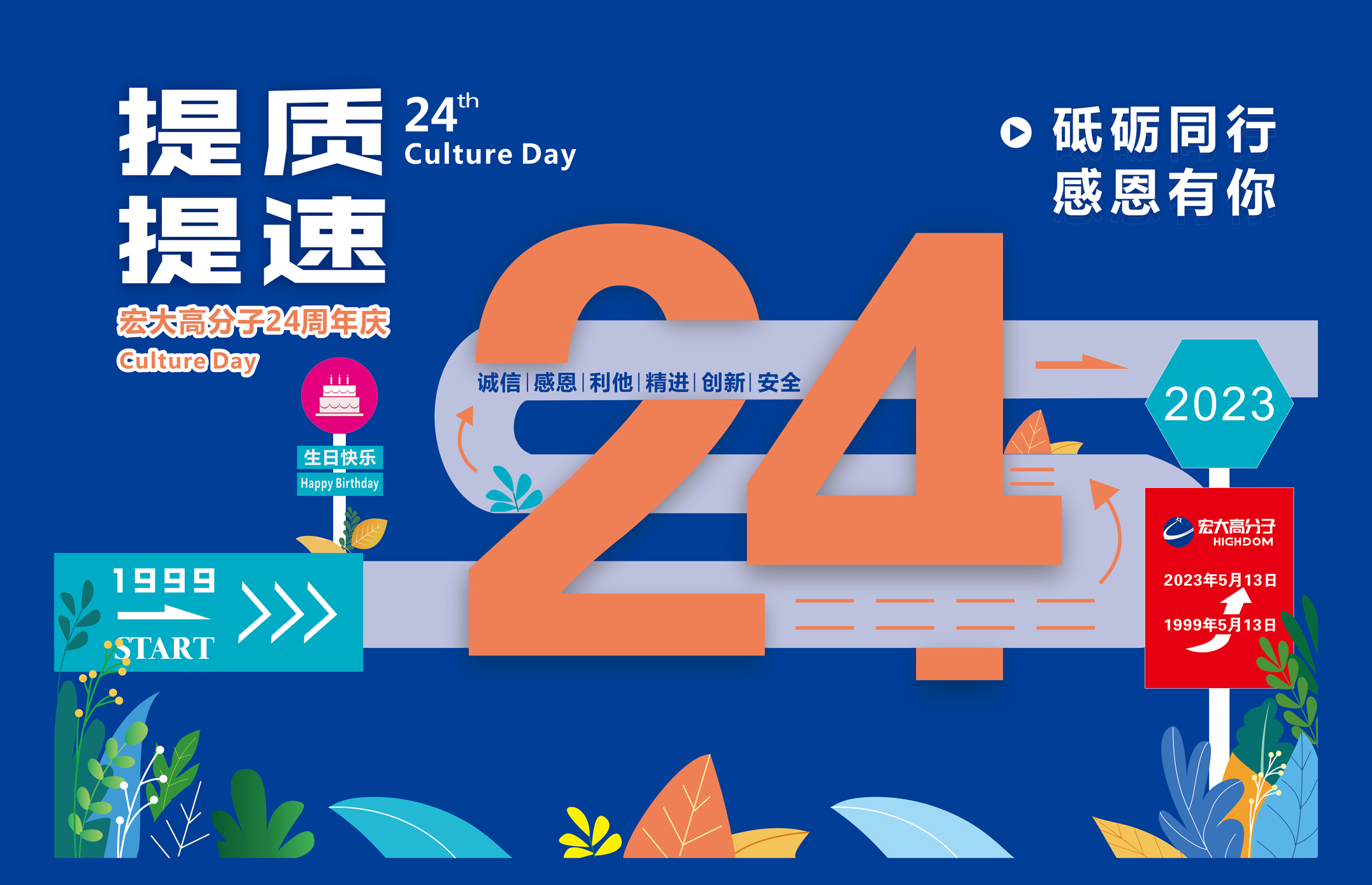 砥礪同行，感恩有你 | 宏大高分子24周年